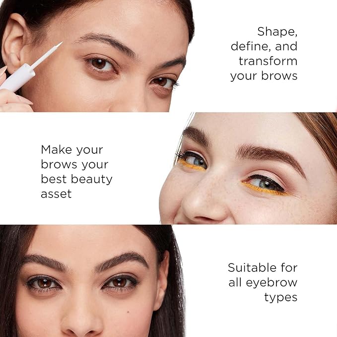 Arches & Halos Brow Sculpting Set - Dual Ended Brush With Brow Building Pomade In Warm Brown - Define, Brush And Blend Brows - Easily Fill, Sculpt Sleek Eyebrows - Vegan, Cruelty Free Makeup - 2 Pc
