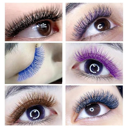 YY Eyelash Extension 0.05mm LU Curl 8-14mm Mixed Tray Lash Supplies Premade Fans Y Shape Volume Lash 12 Rows Premium Faux Mink Lash Extensions (8-14 MIX, Black ;0.05 LU)