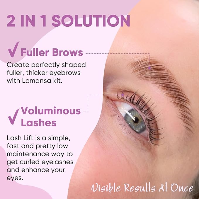 Lash Lift Kit - Easy to Use Salon-Quality Eyelash Perm Kit with Full Tools
