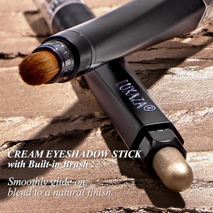 Neutral Cream Eye Shadow Eyeliner Makeup Sticks, Classic-A002 + A003