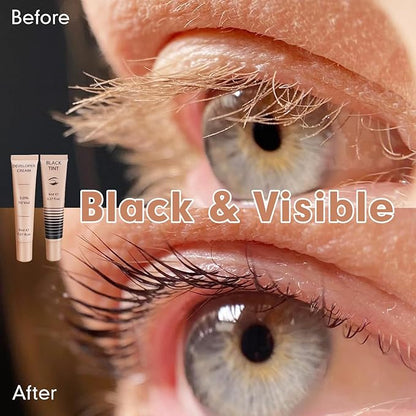 Lash Color Kit Eyelash Color Set Natural Black Brow Color Effects Lasts up to 4 Weeks Voluminous Keratin Fast Coloring for Newbies & Pros
