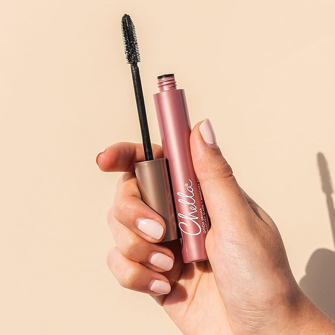 Chella Good Drama Vegan Mascara and Eyebrow Pencil Bundle, Elegant Ebony