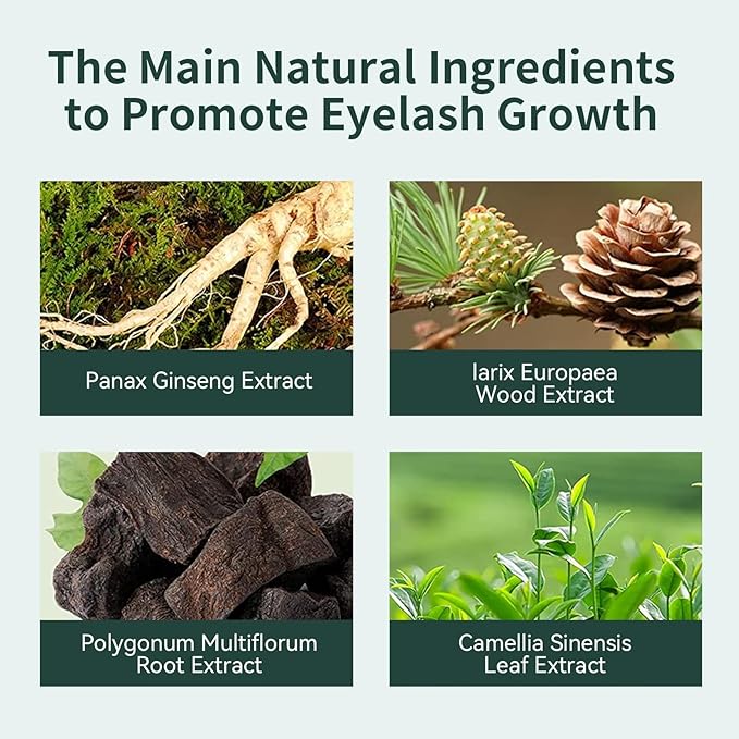 Rapid Eyelash Growth Serum, BREYLEE Lash Serum for Eyelash Growth, Eyebrow Growth Serum, Boosting Thickness, Stronger, Healthier Lashes & Brows, Vegan & Cruelty-Free, Hypoallergenic, Dual Brushes
