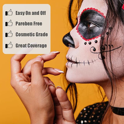 Bowitzki 30g Professional Face Paint Body Paint Water Based Face painting Makeup Safe for Kids and Adults Split Cake Single Color (Saffron)