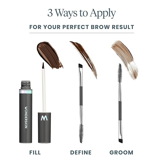 Wonderskin Dream Brow Eye Brow Gel, Long Lasting Eyebrow Gel, Waterproof, Transfer Proof Tinted Filler Eyebrow Mascara (Blonde)