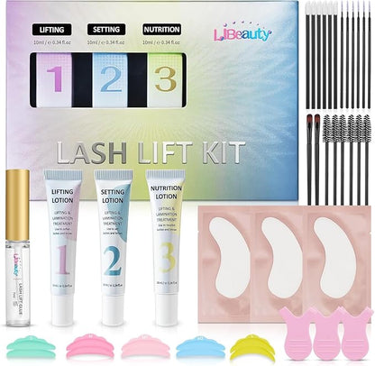 Libeauty Lash Lift Kit, Brow Lamination Kit, Lash Perm Kit, Eyelash Perm Tube Design, Precise Control, Convenient Storage, Simple Operation, Suitable For Home And Salon