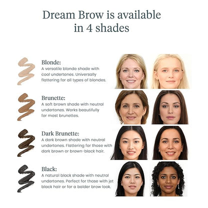 Wonderskin Dream Brow Eye Brow Gel, Long Lasting Eyebrow Gel, Waterproof, Transfer Proof Tinted Filler Eyebrow Mascara (Blonde)