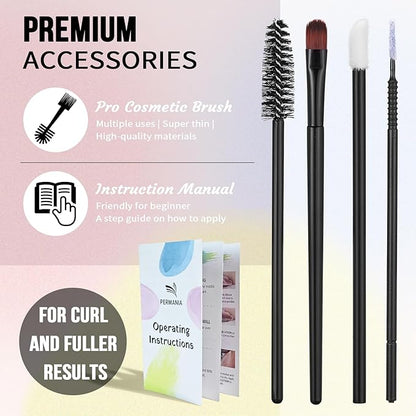 PERMANIA Eyelash Lift Kit, Brow Lamination Kit for Tube Design Easy to Apply for Natural Results Instant Lifting & Curling at Home or Professional Use