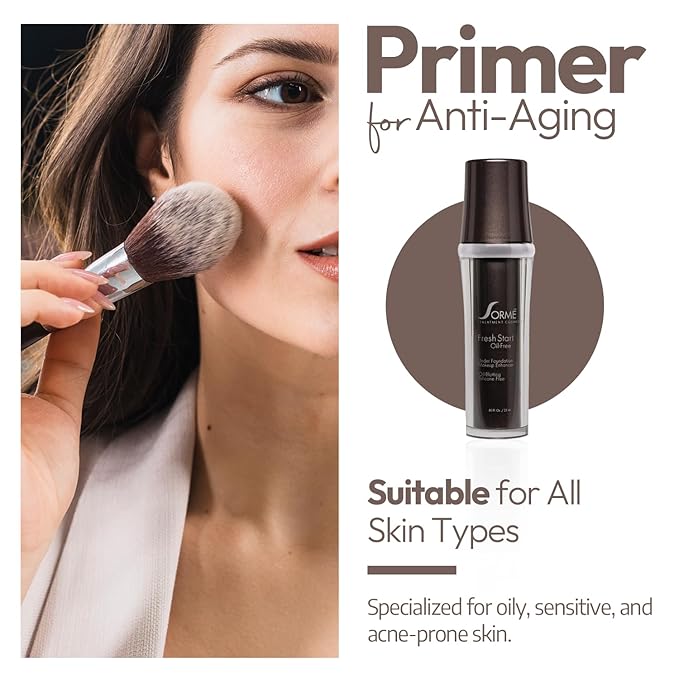 Sorme Cosmetics Under Shadow & Foundation Bundle, Anti-Aging Primer and Neutralizing Eyelid Primer