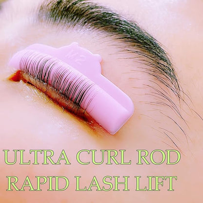 Lash Lift Pad Natural Lifting Eyelash Perm Rod Eyelash Lifting Shields Soft U Curl Lami Lamination Roller with Y Brush Silicone Under Eye Patch Ribbon Cover Compensator Cute Cat Eye Perming Result