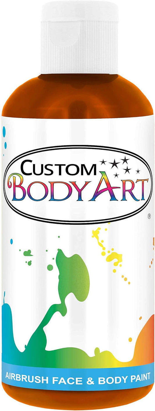 8-ounce Orange Water Based Airbrush Body Art & Face Paint