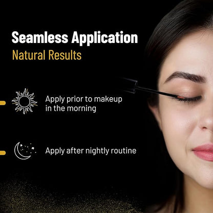 Azeze Eyelash Growth Serum - Oil-Free Lash Serum for Eyelash Growth and Thickness in 6 weeks, Compatible with Lash Extensions