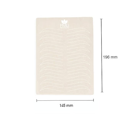 Microblading Practice Skin – 5 Sheets – European Shaped Eyebrow Designs for Cosmetic Tattooing