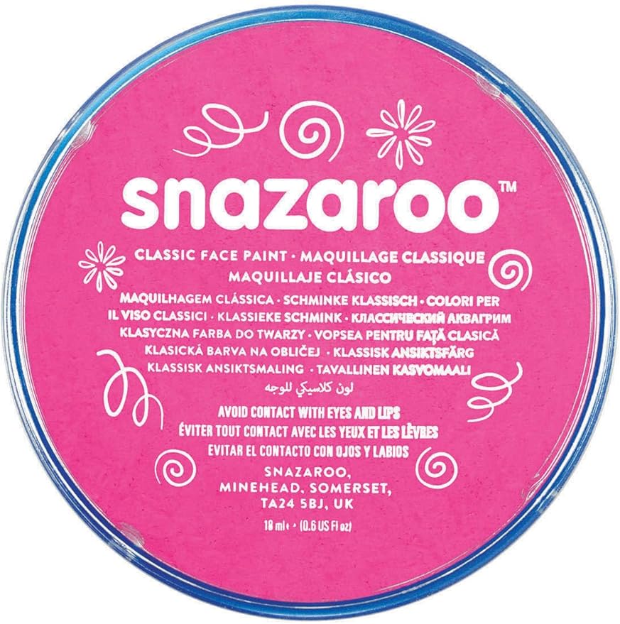 Snazaroo Classic Face and Body Paint, 18.8g (0.66-oz) Pot, Bright Pink