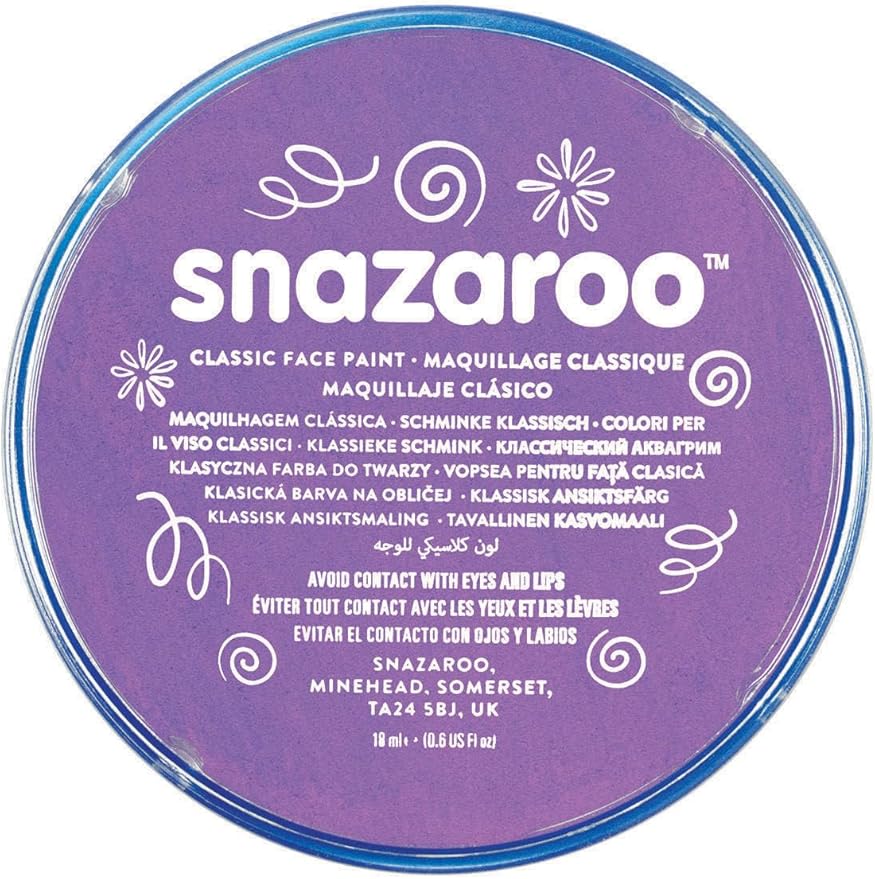 Snazaroo Classic Face and Body Paint, 18.8g (0.66-oz) Pot, Lilac