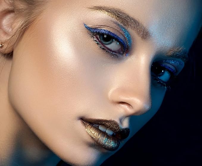 MARBLERS Holographic Glitter [Holo Olive Gold] 0.18oz (5g) | Fine | Non-Toxic, Vegan, Cruelty-Free | Eyeshadow, Body Butter, Nail Polish, Nail Art | Party, Body, Face, Hair Makeup