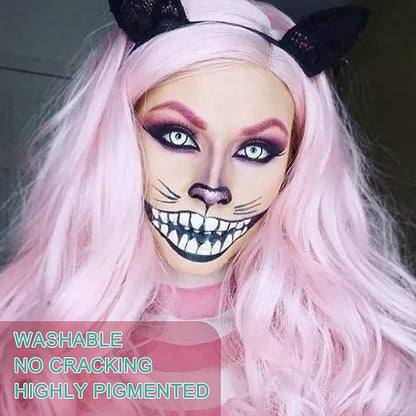 MEICOLY Cream Light Pink Face Body Paint,2.37Oz Large Tube Water Based Full Body Paint,Pastel Pink Pale Pink Face Paint Halloween Stage SFX Special Effect Cosplay Makeup 5.12*2.36*1.26 Inch
