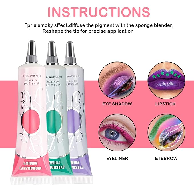 Matte Eye Primer - Long-lasting Waterproof & Smudgeproof Eyeshadow Base - Prevents Oily Lids & Creasing - For Any Shadow Makeup Setting (Medium)