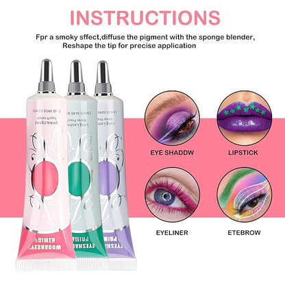 Matte Eye Primer - Long-lasting Waterproof & Smudgeproof Eyeshadow Base - Prevents Oily Lids & Creasing - For Any Shadow Makeup Setting (Medium)