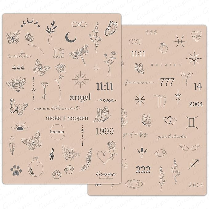 2 Pcs Tiny Tattoo Practice Skins, Small Deluxe Mini Silicone Finger Semi Permanent Tattoo Latex Pad for Training (Tiny #3 - Pink Pad -2PCS)