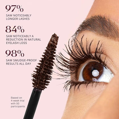 Unidollss Tubing Mascara Volume and Length Brown 2 Pcs Lengthening Long Lasting All Day, No Smudging, No Clumping, Washable Voluminous Tubing Mascara for 30+ Women, Gluten-free Safe for Sensitive Eyes