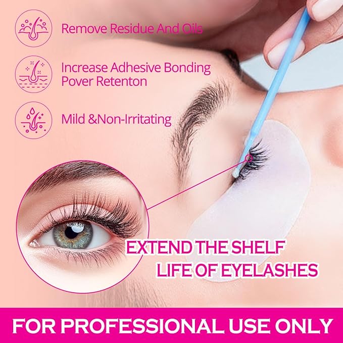 Lash Primer for Eyelash Extensions15ML Eyelash Primer Increase Lash Adhesive Bonding Power Pretreatment for Semi Permanent Lash Extension Ideal for Extend Lash Glue Retention Time(PEACH)