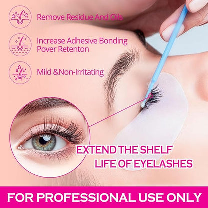 Lash Primer for Eyelash Extensions15ML Eyelash Primer Increase Lash Adhesive Bonding Power Pretreatment for Semi Permanent Lash Extension Ideal for Extend Lash Glue Retention Time(PEACH)