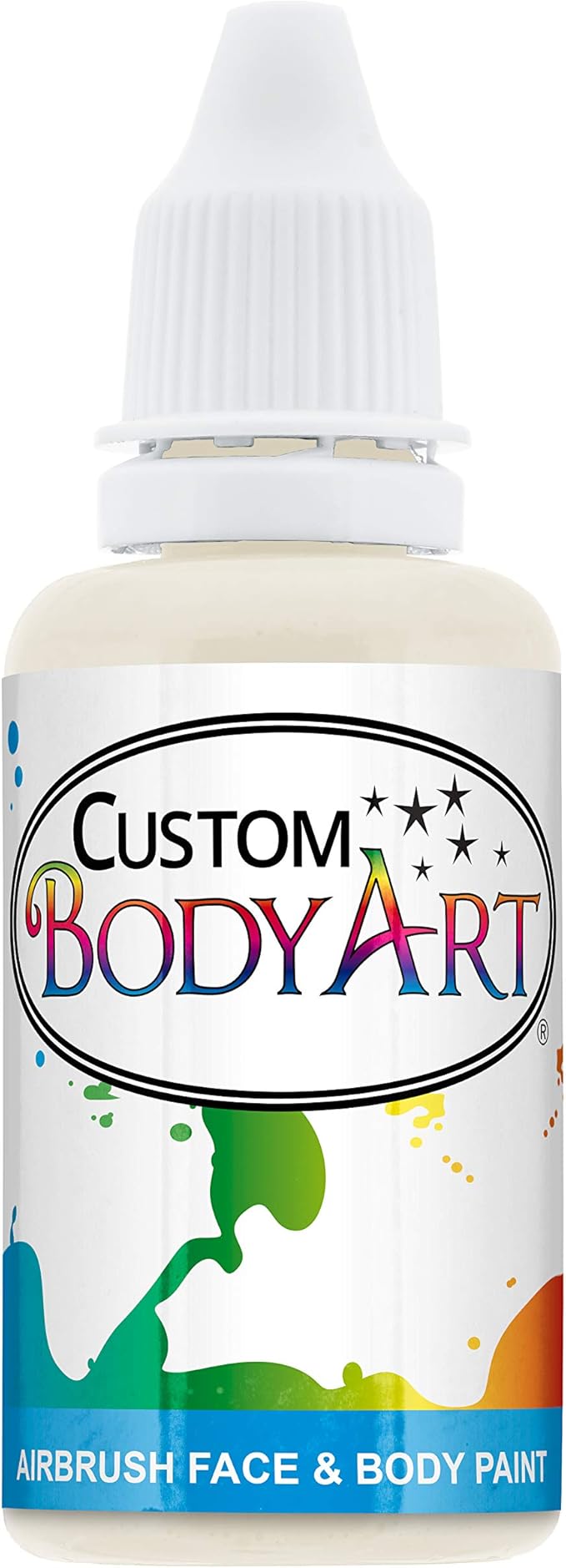 Custom Body Art 1-Ounce White Water Based Airbrush Body Art & Face Paint