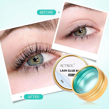 Lash Lift Glue Balm Eyelash Lifting Perm Rose Strong Hold Lash&Brow Perm Glue Balm Brow Adhesive Powerful Sticky Brow Lamination 0.35Oz/10G