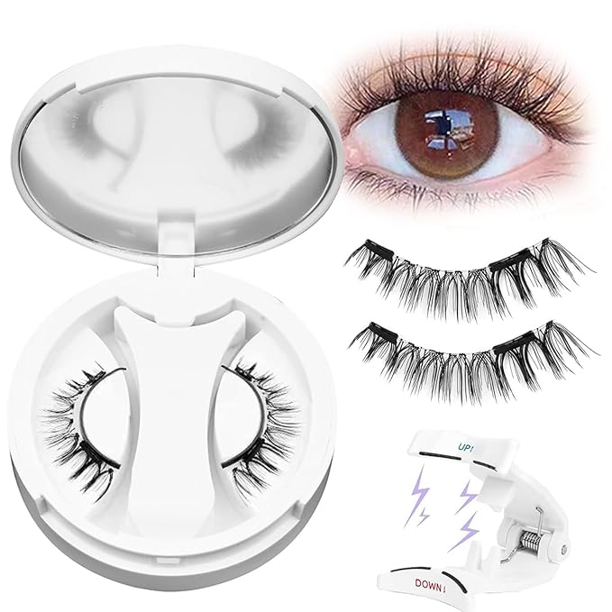 Giani Magnetic Lashes,Magnetic Eyelashes with applicator Natural Look,Reusable No Glue Needed Soft Eyelashes Kit,Lightweight & Waterproof, 3D Soft Flex,Easy to Apply,for All-Day Wear (Photogenic)
