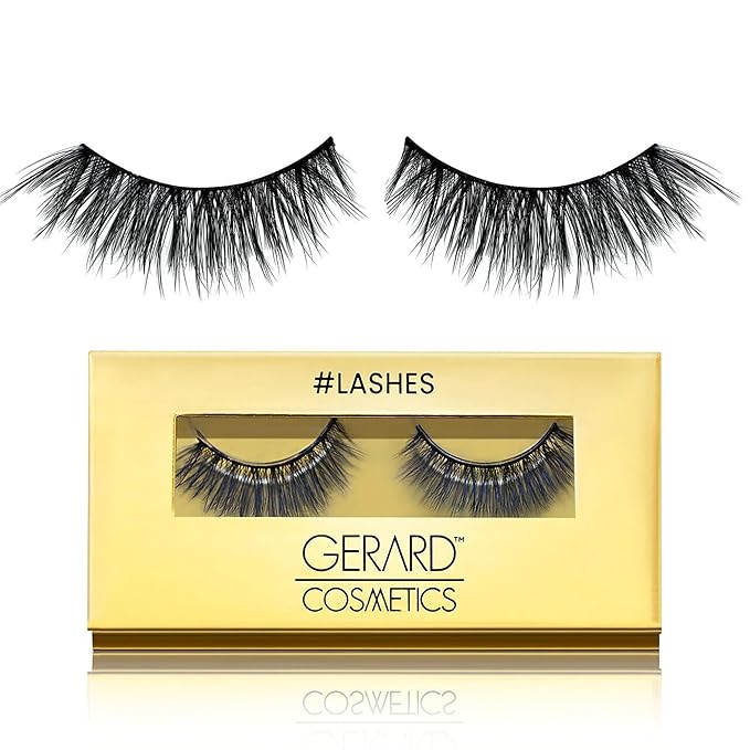 Gerard Cosmetics #Savage #Lashes, High Volume Dramatic Lashes, Reusable, Perfectly Curled False Lashes, Cruelty Free & Vegan (1 Pair)