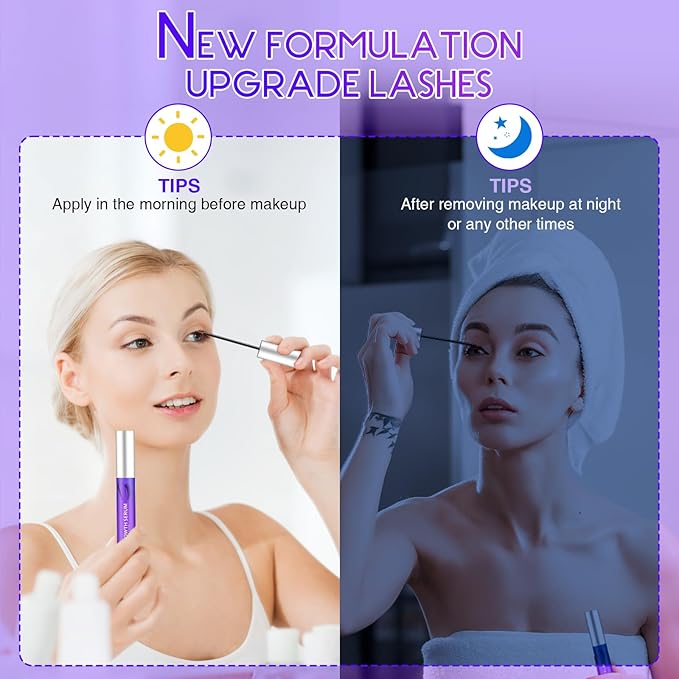 Premium Eyelash Growth Serum and Eyebrow Enhancer, Lash Serum, Eyelash Serum, Boost Lash Growth Serum, Advanced Formula - Boost, Longer, Thicker, Fuller Lashes