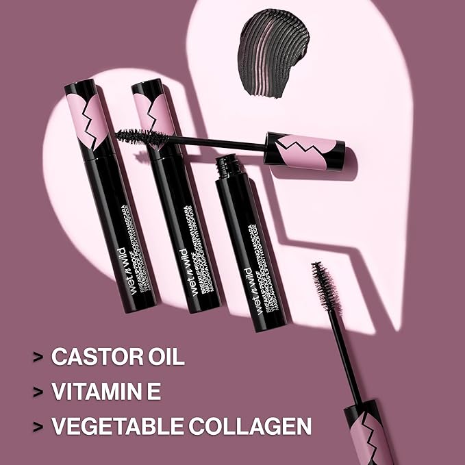 wet n wild Breakup Proof Waterproof Boosting Mascara (Pack of 2)