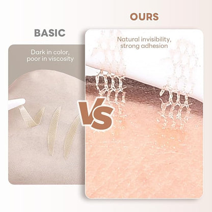 960 Pcs Double Eyelid Tape Invisible Breathable Eyelid Tape Lifter Strips for Hooded Eyes Natural Long-Lasting Lace Double Eye Lid Sticker with Tools - 20 Sheets Olive Shape