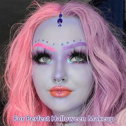 Go Ho Makeup Pastel Purple Cream-Blendable Stick-Waterproof Pastel Purple Professional SFX Witch Ursula Face Paint,Safe Facepaint&Lip Smacking for Halloween Costumes Cosplay