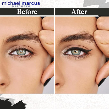 michael marcus Makeup Cake Eye Liner (Kohl) - Water Activated Dry Pressed, Long-Lasting, Vibrant Color & Smudge Resistant Eyeliner - Cruelty & Paraben Free - For Beginner & Pro Makeup Artist