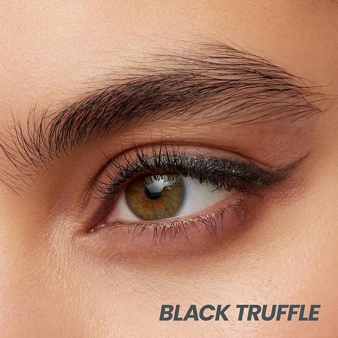 Wonderskin 1440 Longwear Black Glitter Waterproof Eyeliner Pencil - Sharpenable Eyeliner Pencil & Smudge Proof Eye Liner Pencils (Black Truffle)