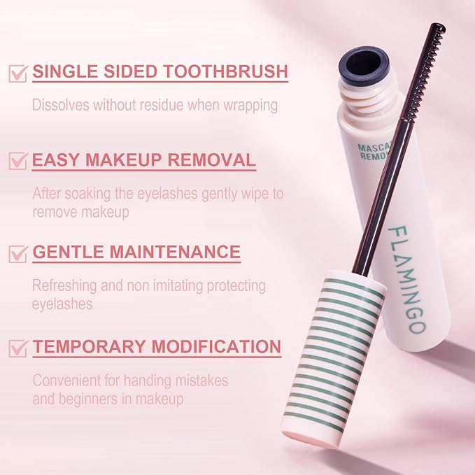 Lash Perfection Set: Gentle Mascara Remover + Volumizing Mascara with Built-In Lash Comb | Clump-Free, Sensitive Eyes Safe & Effortless Grooming