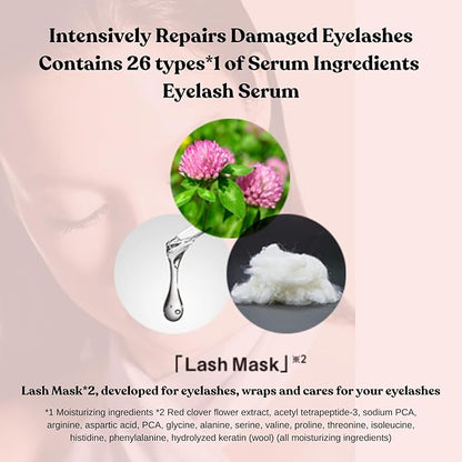All Eye Lash Serum, Quick-Drying Japanes Serum for Lash Growth, Rich in Care Ingredients for Longer, Fuller, Thicker, 0.17 Oz/5g