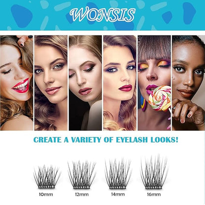 Lash Clusters, DIY Eyelash Extension, 120 Lightweight Clusters Individual lashes, Volume Soft Reusable Artificial Natural Look for Cluster Lash, C Curl False Eyelashes (Volume 10mm)