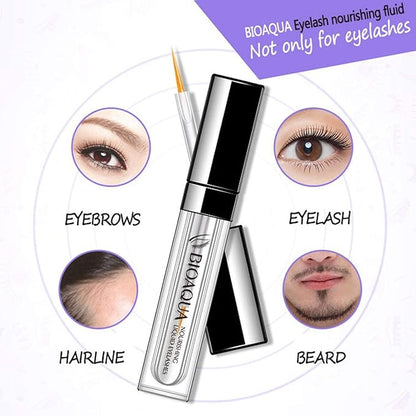 BIOAQUA Eyebrow Eyelashes Hairline Beard Lengthening Liquid Soft Brush Thickness Nourishing Elastic Moisturizing Natural Plant Extracts