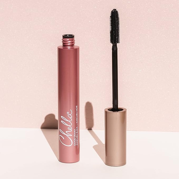 Chella Good Drama Vegan Mascara and Eyebrow Pencil Bundle, Elegant Ebony