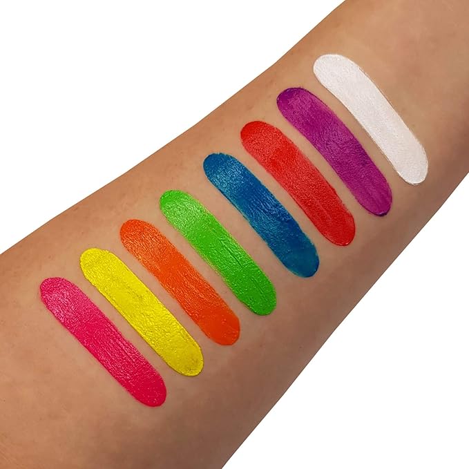 Neon UV Paint Stick Body Crayon for The Face & Body – Intense Red