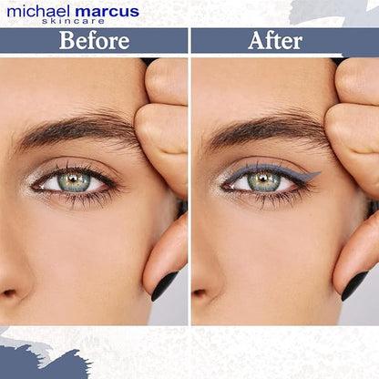 michael marcus Makeup Cake Eye Liner (Twilight) - Water Activated Dry Pressed, Long-Lasting, Vibrant Color & Smudge Resistant Eyeliner - Cruelty & Paraben Free - For Beginner & Pro Makeup Artist