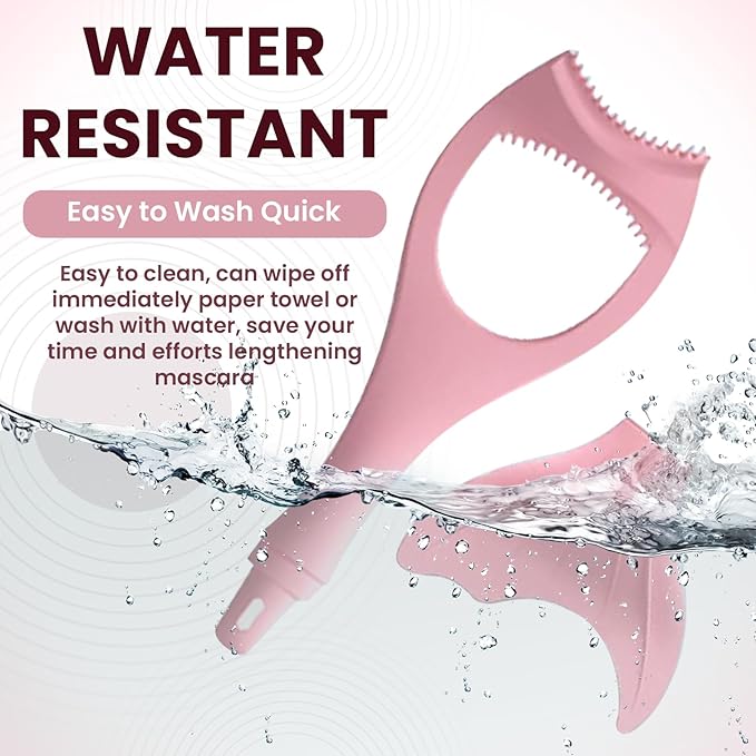 Mascara Shield Applicator Guard Silicone Mascara Shield Guard Lash Buddy Eye Lash Shield Lash Clip Eyelash Separator Tool Eyelash Tweezers Helpful Makeup Kit for Eyeliner Eyeshadow