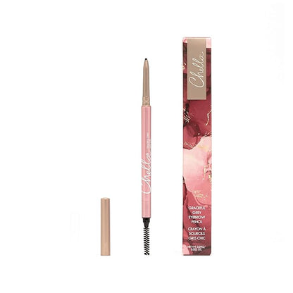 Chella Good Drama Vegan Mascara and Eyebrow Pencil Bundle, Graceful Grey