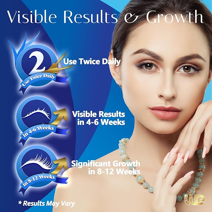 Advanced Eyelash Growth Serum for Lash: Premium Lash Enhancer for Natural Thicker and Longer Lashes – Booster for Enhanced Eyelash Thicknes 3Ml (Deepsea Blue)
