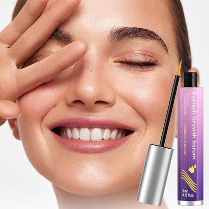 Eyelash Enhance Serum - Eyelash Enhancers & Primers - Purple - Promotes Natural Lash Growth for Longer, Fuller Lashes