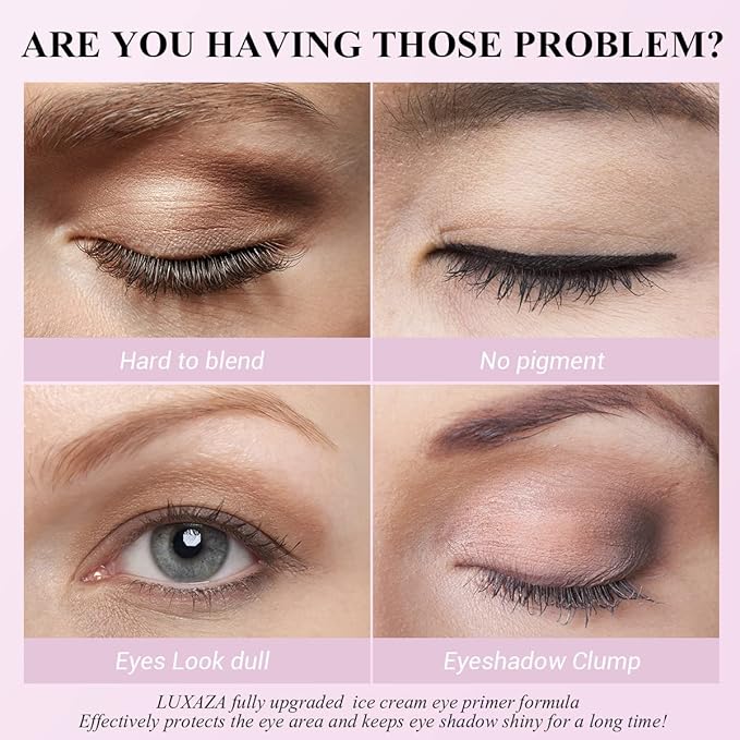 Eyeshadow Primer, Eye primer＆Eyeliner Primer, Cream Matte Eye Shadow Base, Makeup Looks - Lasts All Day-0.35 oz