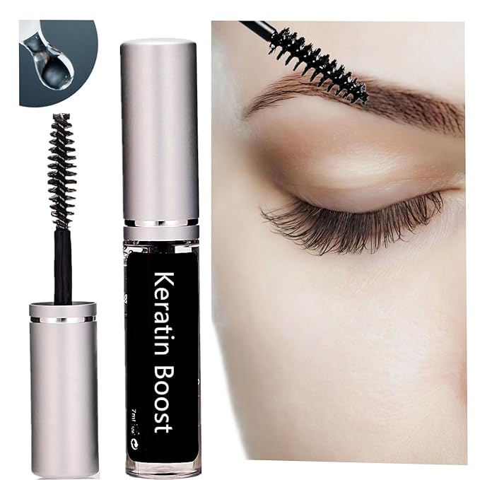 NC Lash Lift Care, Brow Lamination Aftercare Eyelash Perm Nutrition, Treat Burning Eyebrow Save Messy Lash, 8 weeks Keratin Botox Care For and Perm/Lift(7ml) (Clear-lash&brow care)